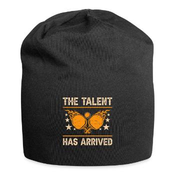 Le talent est arrivé athlète joueur - Bonnet en jersey - noir - Devant