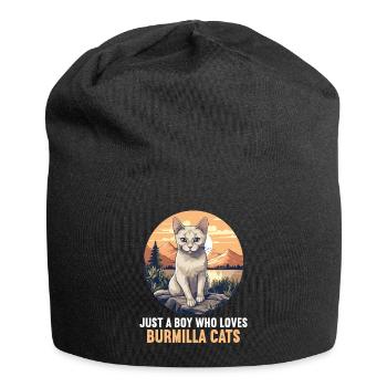 Burmilla Chaton Burmilla Chat - Bonnet en jersey - noir - Devant