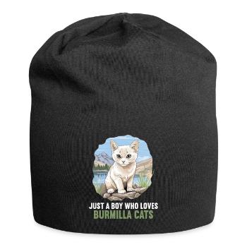 Burmilla Chaton Burmilla Chat - Bonnet en jersey - noir - Devant