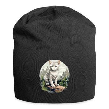 Burmilla Chaton Burmilla Chat - Bonnet en jersey - noir - Devant