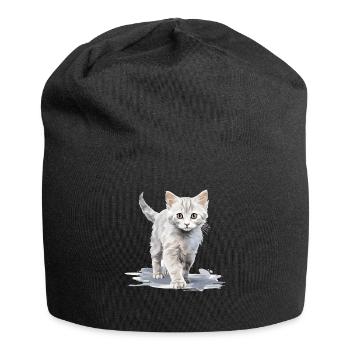 Burmilla Chaton Burmilla Chat - Bonnet en jersey - noir - Devant