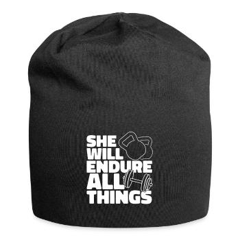 Weightlifting Weightlifter Sweat - Jersey Beanie - black - Front