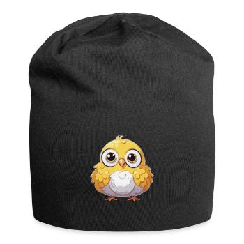 Enfants Mignon Poussin Oiseau De Pâques - Bonnet en jersey - noir - Devant