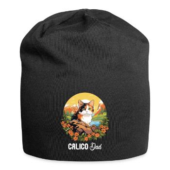 Chat calicot Chat porte-bonheur - Bonnet en jersey - noir - Devant