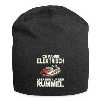 Ich fahre Elektrisch Kirmes Autoscooter - Jersey-Beanie - Anthrazit - Vorne
