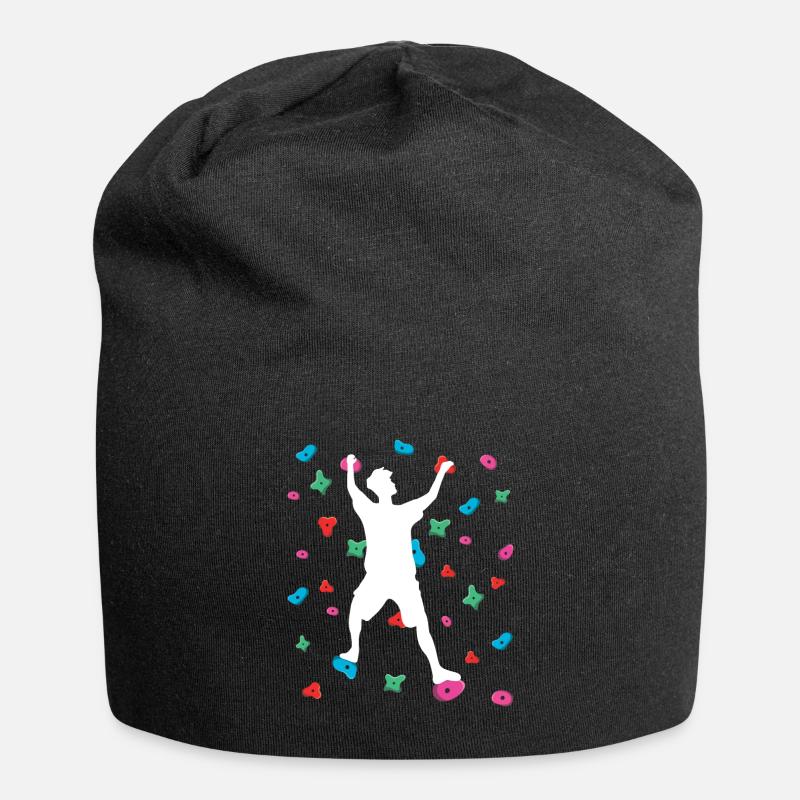 Indoor Wall Climbing Boulder Bouldering - Jersey-Beanie - Schwarz