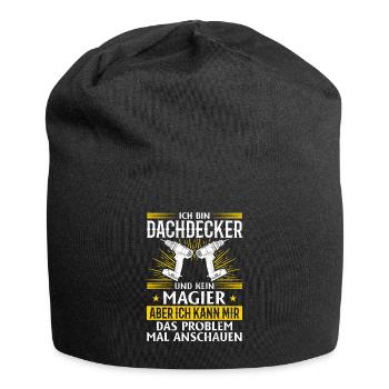 I'm a roofer and not a magician More than magic - Jersey Beanie - black - Front