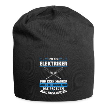 Electrician More than just spark magic - Jersey Beanie - black - Front