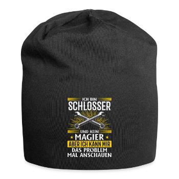 Schlosser-Shirt: Geschick über Magie - Jersey-Beanie - Schwarz - Vorne