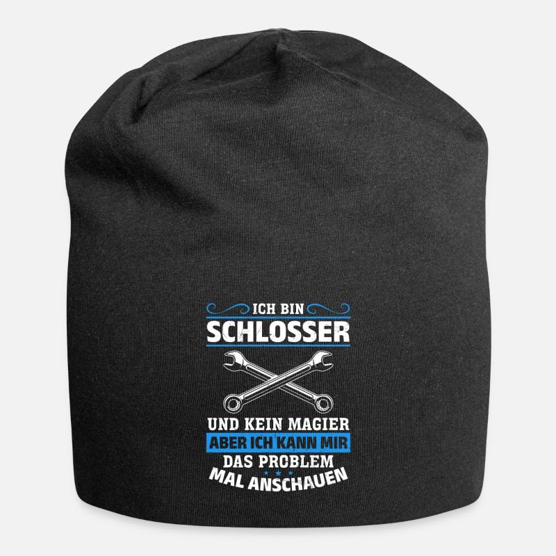 Locksmith Shirt: Skill Over Magic - Jersey Beanie - black