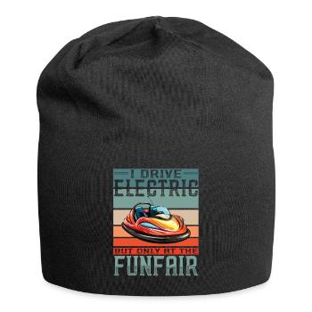 Ich fahre Elektrisch Kirmes Autoscooter - Jersey-Beanie - Schwarz - Vorne