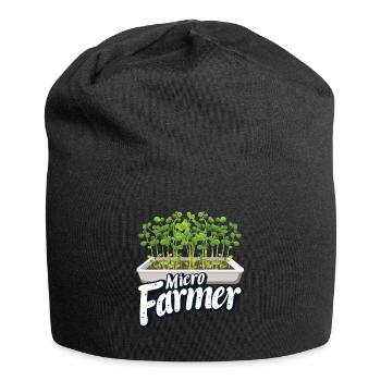 Microgreen Agriculture Gardening - Jersey Beanie - black - Front