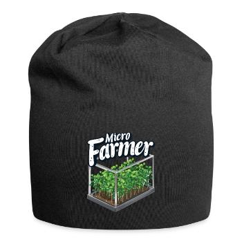 Microgreen Agriculture Gardening - Jersey Beanie - black - Front