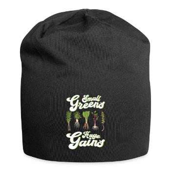 Microgreen Agriculture Gardening - Jersey Beanie - black - Front