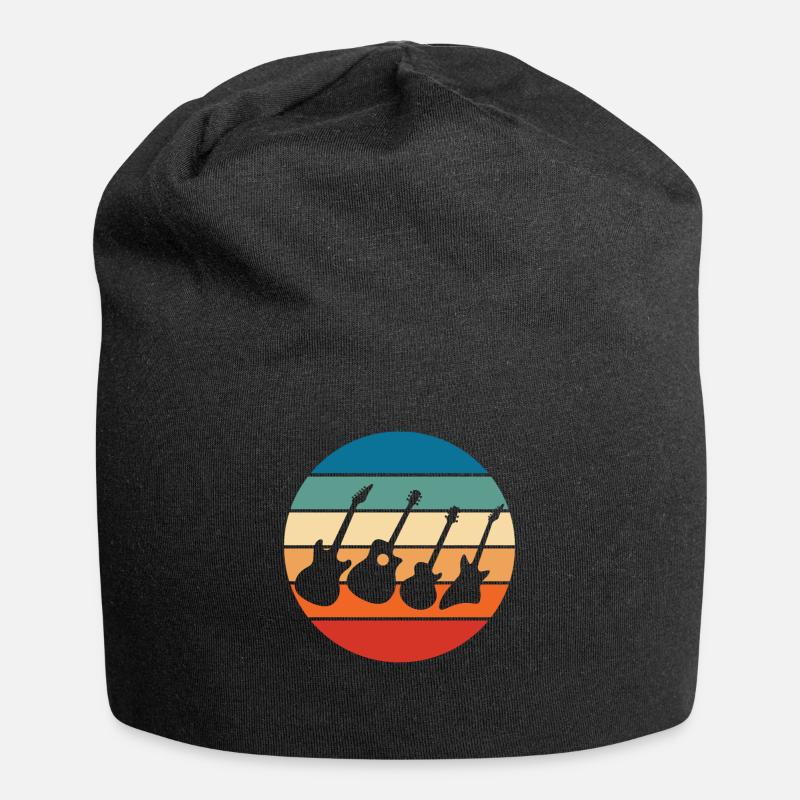 Gitarrist - Jersey-Beanie - Schwarz