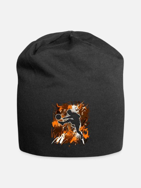 Fußball Fußballer - Jersey-Beanie - Schwarz