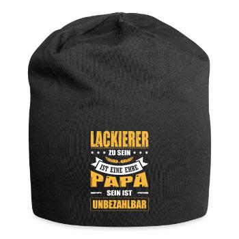 Lackierer Zu Sein Eine Ehre Papa Sein Unbezahlbar - Jersey-Beanie - Schwarz - Vorne