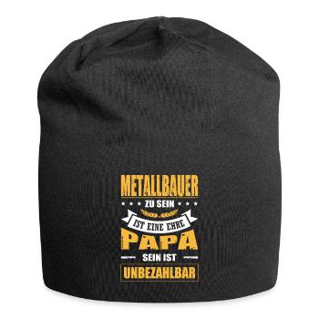 Schweißer Zu Sein Eine Ehre Papa Sein Unbezahlbar - Jersey-Beanie - Schwarz - Vorne