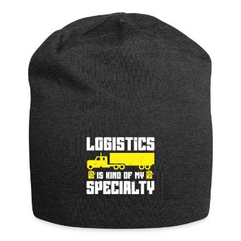 Logistician Logistics - Jersey Beanie - charcoal grey - Front