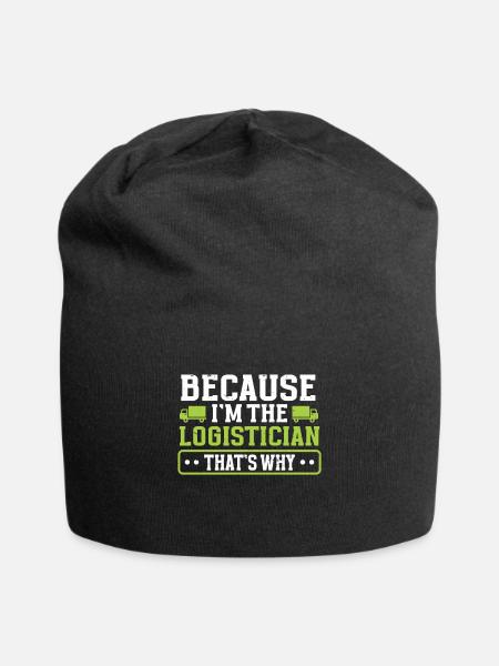 Logistiker Logistik - Jersey-Beanie - Schwarz
