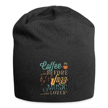 Amateur de musique jazz Coffee Jazz Band Amateur de café - Bonnet en jersey - noir - Devant