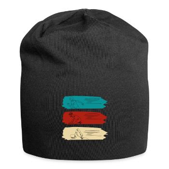 Triathlon Design Sportler Athleten - Jersey-Beanie - Schwarz - Vorne