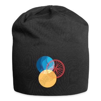 Triathlon Design Sportler Athleten - Jersey-Beanie - Schwarz - Vorne