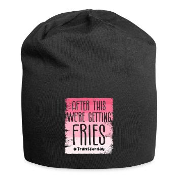 After This We're Getting Fries IVF Infertility - Jersey Beanie - black - Front