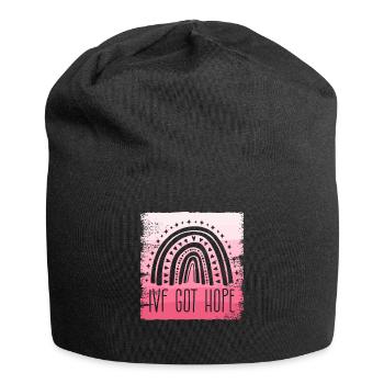 IVF Got Hope Rainbow Transfer Day IUI Infertility - Jersey Beanie - black - Front