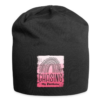 Chasing My Rainbow IVF Transfer Day Infertility - Jersey Beanie - black - Front