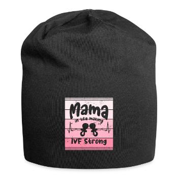 Mama In The Making Transfer Day IVF Infertility - Jersey Beanie - black - Front