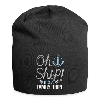Cruise Family Trip Family Patry Ship Holidays - Jersey Beanie - black - Front