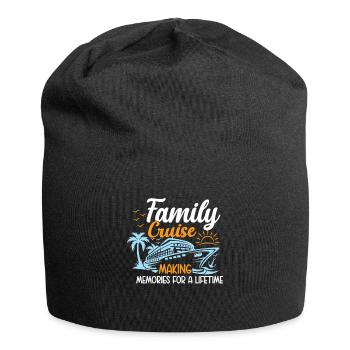 Cruise Family Trip Family Patry Ship Holidays - Jersey Beanie - black - Front