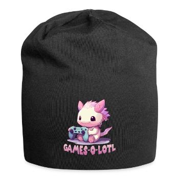 Axolotln T | Kawaii Stuff | Anime Axolotl Gamer - Jersey-Beanie - Schwarz - Vorne