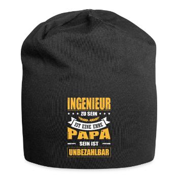 Ingenieur Sein Ist Eine Ehre Papa Sein Unbezahlbar - Jersey-Beanie - Schwarz - Vorne