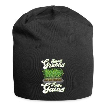 Microgreen Agriculture Gardening - Jersey Beanie - black - Front