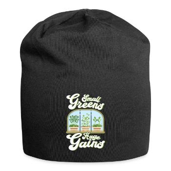 Microgreen Agriculture Gartenarbeit - Jersey-Beanie - Schwarz - Vorne