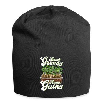 Microgreen Agriculture Gardening - Jersey Beanie - black - Front