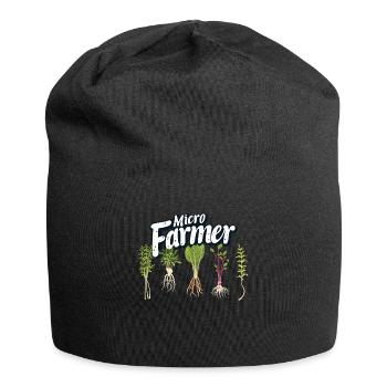 Microgreen Agriculture Gardening - Jersey Beanie - black - Front