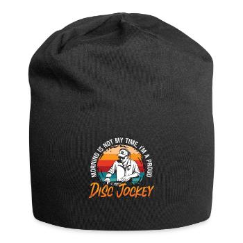 Disc Jockey Morning Is Not DJ Music Disc Jockeys - Jersey Beanie - black - Front