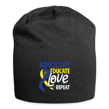 L’amour ne compte pas les chromosomes du syndrome de Down - Bonnet en jersey - noir - Devant