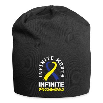 L’amour ne compte pas les chromosomes du syndrome de Down - Bonnet en jersey - noir - Devant