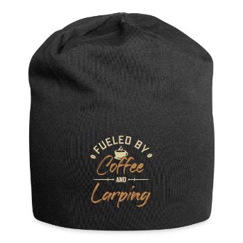Fueled by Coffee and Larping LARPing Armor - Jersey Beanie - black - Front