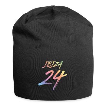Vacances Ibiza 24 2024 Coloré - Bonnet en jersey - noir - Devant