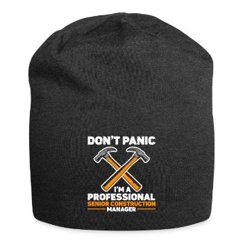 Construction Project Manager - Jersey Beanie - charcoal grey - Front