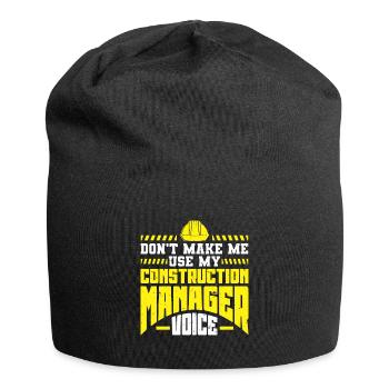 Construction Project Manager - Jersey Beanie - black - Front