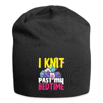 Funny Knitting Knitting Needle Gift - Jersey Beanie - black - Front