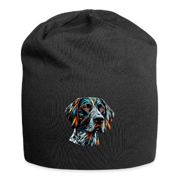 Polygon Art Deutsch Kurzhaar Vorstehhund GSP - Jersey-Beanie - Schwarz - Vorne