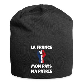 Patriot Frankreich Mein Vaterland Mein Vaterland - Jersey-Beanie - Schwarz - Vorne