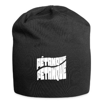 Boules de pétanque pour pétanque, pétanque et pétanque - Bonnet en jersey - noir - Devant